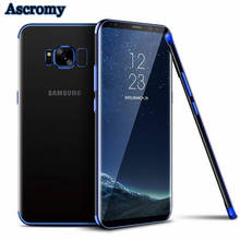 Ascromy силиконовый чехол для Samsung Galaxy S8 S8plus Кристальный Мягкий ТПУ покрытие Задняя крышка для Samsung S9 Plus NOTE 8 A5 J5 J7 2017