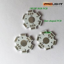 Отличное качество 1 Вт 3 Вт RGB LED алюминиевая Базовая пластина 20 мм диаметр 1,4 мм толщина высокая мощность RGB теплоотводная панель PCB 2024 - купить недорого