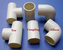 100Pcs/Lot White PVC 20MM (G1/2) T  Tee Connector Connecting Plumbing fittings 2024 - buy cheap