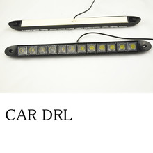 big sale DC12V-24V Running light 2pcs/set 12 LED white car light  12W high brightness waterproof car lamp 2024 - buy cheap