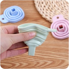 3 pcs Random Color Mini Silicone Gel Foldable Collapsible Style Funnel Hopper Kitchen Cooking Tools for Wine Oil Liquid soap 2024 - buy cheap