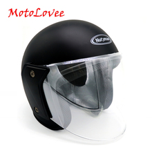 MotoLovee Motorcycle Open Face Helmet Capacete Motorcycle Helmet Motocicleta Cascos Para Moto Racing Motorcycle Vintage Helmets 2024 - buy cheap