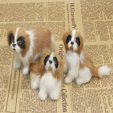 3 pieces a set small cute simulation Saint Bernard dog toys lifelike dog dolls gift about 11cm 2024 - buy cheap