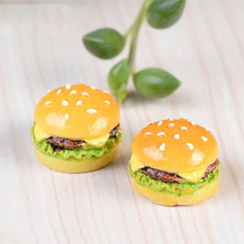 Miniature Hamburger figurine Decor Mini Fairy Garden cartoon character aniaml statue Model anime Resin craft ornaments TNB113 2024 - buy cheap