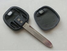 Корпус ключа транспондера для Toyota Uncut TOY47 положение лезвия для TPX1, 2 и карбоновый чип 2024 - купить недорого