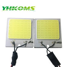 YHKOMS Ba9s Festoon T10 LED Dome Light 48SMD COB LED Panel Reading Light 6500K 12V Car LED Interior Light Bulb Canbus Error Free 2024 - buy cheap