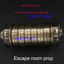 Escape room prop puzzle lock heavy-duty metal 6-letter password dial correct word to open the mysterious box and find secrets 2024 - buy cheap