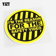 YJZT 12.8CM*12.8CM I'M THE REASON FOR THE SAFETY VIDEO PVC Decal Decoration Car Sticker 13-0549 2024 - buy cheap