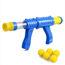 Air Powered Children Interactive Aerodynamic Gun EVA Soft Bullet Air Shoot Gun Desktop Indoor Outdoor Shooting Game for Kids 2024 - купить недорого