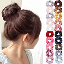 20pcs Assorted Colors Classic Elastic Velvet Ponytail Holder Scrunchy Hair Bands Ties Ropes for Women Girls 2024 - buy cheap