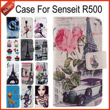 AiLiShi Case For Senseit R500 Luxury Flip PU Painted Leather Case R500 Senseit Exclusive 100% Special Phone Cover Skin+Tracking 2024 - buy cheap