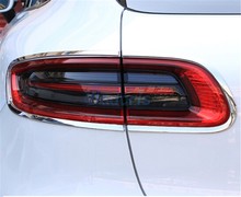 Cubierta de luz trasera para Porsche Macan 2014, 2015, 2016, 2017, Panel de marco de luz cromado, accesorios de estilo de coche 2024 - compra barato