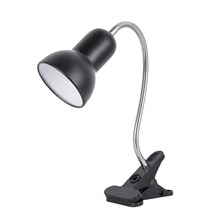 Светодиодный светильник с зажимом, сгибаемый гибкий светильник для чтения книг, настольная лампа для кабинета, светодиодный светильник E27 2024 - купить недорого