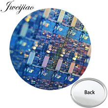 JWEIJIAO Computer Electronic Board One Side Flat Mini Pocket Mirror Compact Portable Makeup Vanity Hand Travel Purse Mirror 2024 - buy cheap