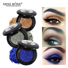 Miss Rose Cosmetics Glitter Single Palette Eye Shadow Shimmer Pigment Silver Gold Warm Single Color Metallic Eyeshadow Makeup 2024 - buy cheap