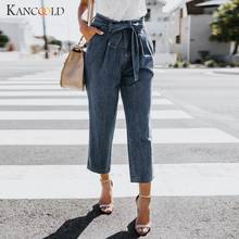 KANCOOLD jeans Women Hight Waisted Loose Bow Bandage Hole Denim Jeans Stretch Pants fashion Straight jeans woman 2018Oct24 2024 - buy cheap