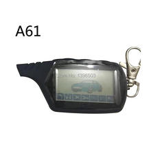 Wholesale 2-way A61 LCD Remote Control Keychain for StarLine A61 two way car alarm system Russian Key Chain Fob Auto-start 2024 - buy cheap