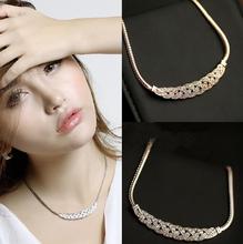 Women Jewelry Pendant Chain Rhinestone Choker Chunky Necklaces Statement Bib Charms Necklace A029H 2024 - buy cheap