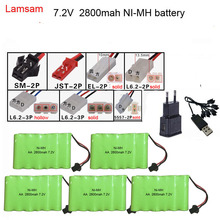 Lamsam 7.2 V 2800 mAh da bateria de brinquedo de Controle Remoto elétrico de segurança instalações 6*12 V AA NI-MH bateria RC carro/robô grupo da bateria 2024 - compre barato