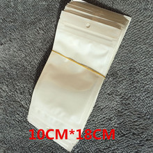 10 см * 18 см белый/прозрачный повторно закрываемый клапан на молнии Пластиковый пакет для розничной упаковки, Ziplock мешок на молнии Розничная упаковка с отверстием для подвешивания 2024 - купить недорого