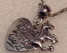 Vintage  In My Heart European Clipon Horse Necklace Pendant For Women Jewelry Fashion Charms Necklace Accessories Gifts 2024 - buy cheap