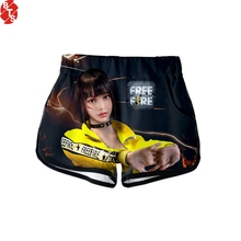 Pantalones cortos con estampado 3D para mujer, Shorts modernos con estampado 3D de juego Free Fire, sexys e informales, adecuados para el verano, 2018 2024 - compra barato