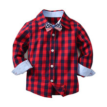 Camisa a cuadros de Amisa para niños, camisas de manga larga de algodón para bebés y niñas, blusa a cuadros para niños, blusas casuales para niños 2024 - compra barato