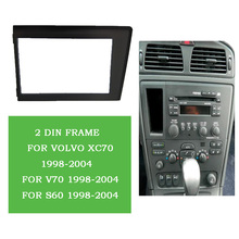 Yitaguy-Kit de embellecedor de placa estéreo para coche, marco de Panel de salpicadero CD, 2DIN, para Volvo XC70, V70, S60, 1998, 1999, 2000, 2001-2002, 2004 2024 - compra barato