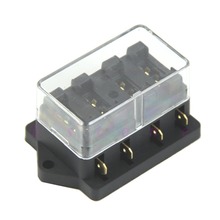 NEW 4 WAY CAR VEHICLE CIRCUIT BLADE FUSE BOX/HOLDER STANDARD BLOCK HOLDER 2024 - buy cheap