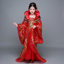 Child Chinese Traditional Princess Dress Girls Ancient Chang'e Dance for Stage Child Fairy clothing, yangko Dance costume, Chinese Traditional costume, children wear 2024 - buy cheap