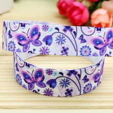 7/8inch Free Shipping Butterfly Printed Grosgrain Ribbon material Headwear Party Decoration Diy Wholesale Craft 22mm P5215 2024 - buy cheap