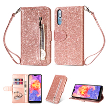 For Huawei P20 Lite Case Wallet Bling Glitter Flip Cover For Huawei Mate 10 Lite Pro P20 Pro Mate 20 Lite Capa With Card Slot 2024 - buy cheap