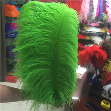 Wholesale Cheap 500Pcs/Lot Natural Ostrich Feathers Green Hard rod 15-75CM Hotel Party Wedding Decorations Jewelry plumes 2024 - buy cheap