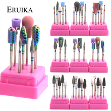 7pcs Ceramic Rainbow Coated Nail Drill Set Rotary Burr Electric Mills Cutter for Manicure Machine Clean Bits Nail Art Accessory 2024 - buy cheap