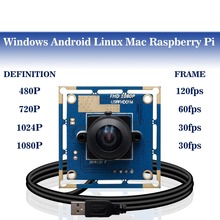 1080P USB Camera Module Ominivison OV2710 Mini 38*38mm Wide Angle 180 degree Fisheye CMOS Camera Module 2024 - buy cheap