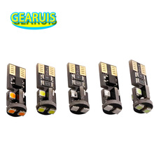 10pcs Canbus T10 non polar LED No OBC Error 6 smd 3030 Led  W5W 168 194 car interior Wedge License Plate Lamp car styling 12V 2024 - buy cheap