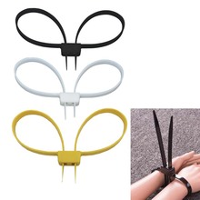 10pcs/Lot 12mmx700mm Tactical Plastic Cable Tie Handcuffs Double Flex Cuff Disposable Restraint Zip Tie Cuff 2024 - buy cheap