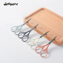 New Colorful Makeup Scissors Stainless Steel Sharp Tip Eyebrow Scissors Manicure Face Hair Trimming Tweezer Make Up Beauty Tools 2024 - buy cheap