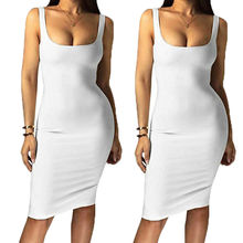 Sexy Women Bandage Dress Sleeveless Ladies High Waist Summer Package Hip Dress Party Dress Mini Dress 2024 - buy cheap