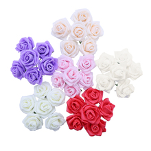 72PCS/LOT 3.5cm Head PE  Artificial Rose Flowers  For Wedding Decoration Home Decoration Shop Decoration 2024 - buy cheap