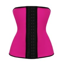 Cheap XS-6XL Rose Latex Rubber Waist Trainer Cincher Corset Body Shaper Shapewear 9 Steel Bone 2024 - buy cheap