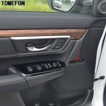 Moldura de altavoz para puerta Interior de Honda CRV CR-V, acero inoxidable 2017, 2018, 4 Uds. 2024 - compra barato