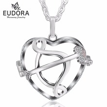 5PCEudora Harmony Ball Wholesale Women Necklace Locket Cage Pendant For Chime Ball Or Aromatherapy Inner ball Jewelry For Female 2024 - buy cheap