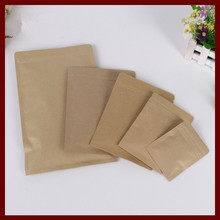 8*11 10pcs brown self zip lock kraft paper bags Flat version for gifts sweets and candy food tea jewelry retail package paper 2024 - buy cheap