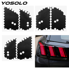 6pcs/Set Car Taillight Sticker Car Styling Honeycomb Tail Light Decorative Stickers Decals Fit For Ford Mustang Car Accessories 2024 - buy cheap
