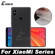Задняя крышка из углеродного волокна защитная пленка для Xiaomi Mi 8 Pro A3 A2 Lite Max Mix 4 3 2 не закаленное стекло 2024 - купить недорого