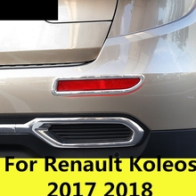 Accessories Car Rear Fog Lights Covers Decoration Lamp Frame Trim Car Styling Exterior decoration For Renault Koleos 2017 2018 2024 - buy cheap