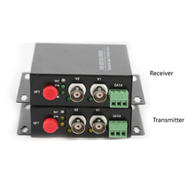 2 CH Video Fiber Optical Media Converters -2 BNC Transmitter Receiver RS485 Data Single mode 20Km For CCTV Surveillance system 2024 - buy cheap