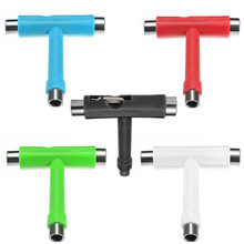 Hot! Skateboard Scooter Longboard T-shape Multifunctional Wrench Adjusting Tool New Sale 2024 - buy cheap
