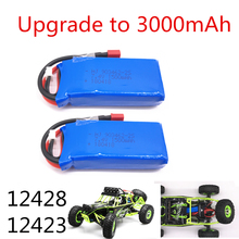 Batería 9125 2S 7,4 V 1500mah 25C para Wltoys 144001 12428 12423 1:12 piezas de repuesto de coche teledirigido 2024 - compra barato